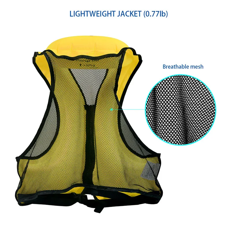 CE Certified Free Size Fabric Buoyancy  Aid Water Sport  Inflatable Life Jackets Vests  for Kids and Adults