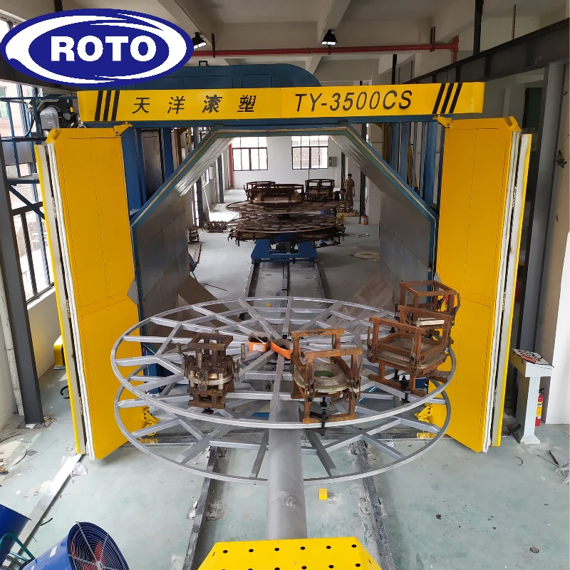 Professional & Rotomolding Shuttle Type Roto Moulding Rock And Roll Rotomoulding Water Tank Machine
