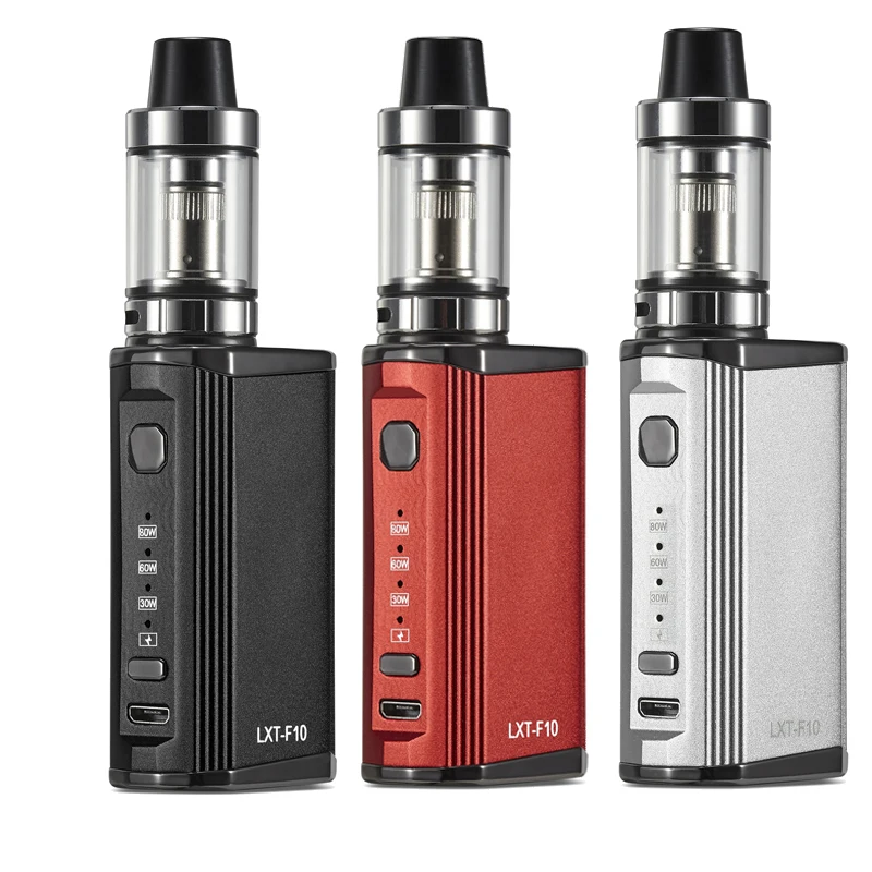 Lexintong New arrival e cigarette Small vape F10 Top Filling 2ml cartridge 80w vape mod