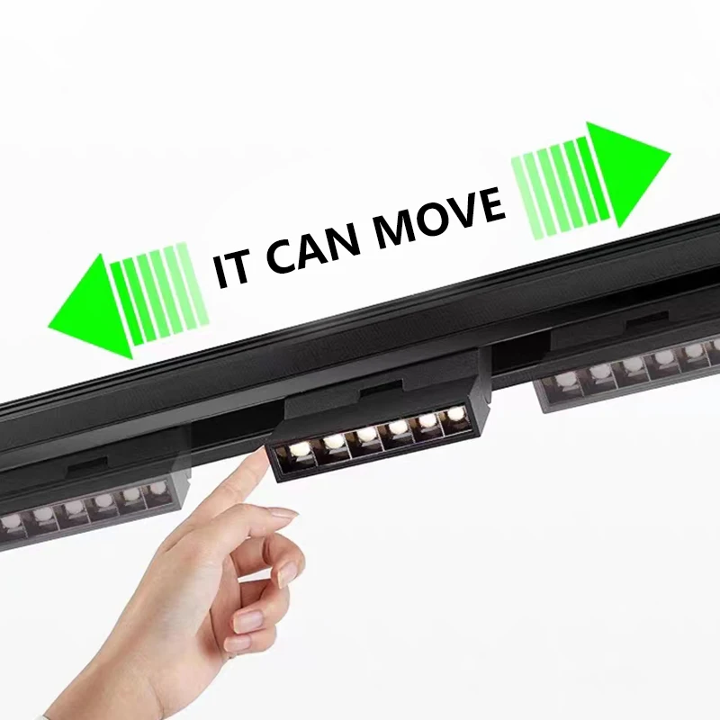 High quality LED adjustable cob grille spot LED adjustable spotlight magnetic rail lighting system