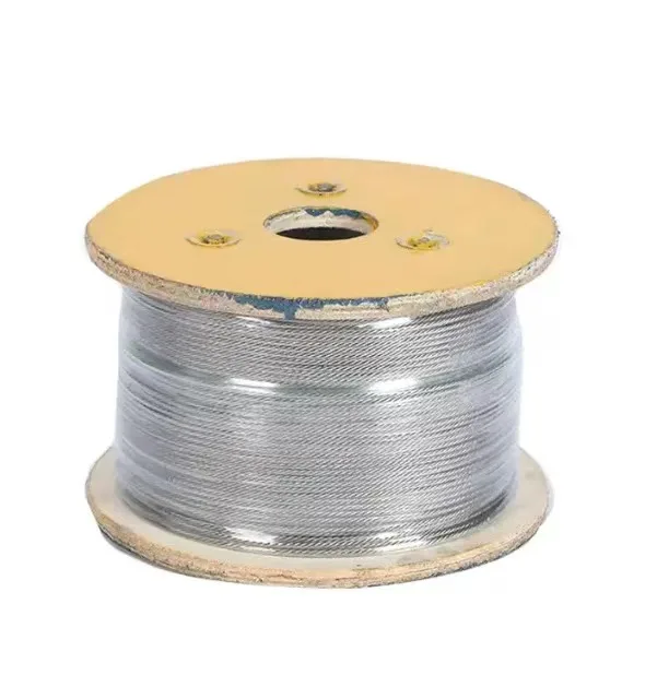 China Factory Price High Quality Stainless Steel 304 316L Steel Wire Rope 7*7 3MM Lifting And Hoisting