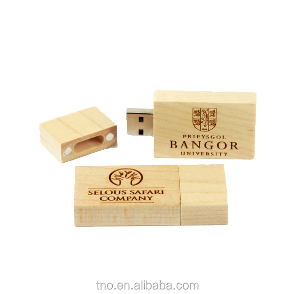 Custom logo rectangle Block Wooden usb flash drive wood usb wedding pendrive 1GB 2GB 4GB 8GB 16GB