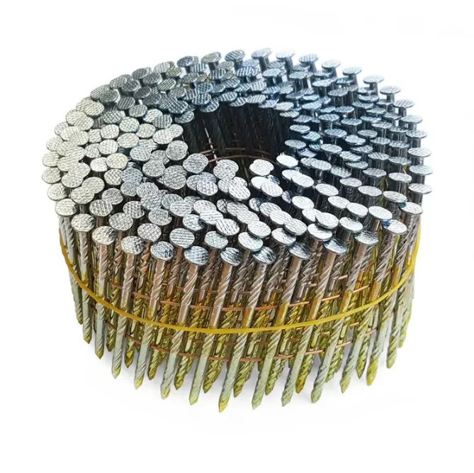 High quality Round head loop handle wire finishing coil frame nails
