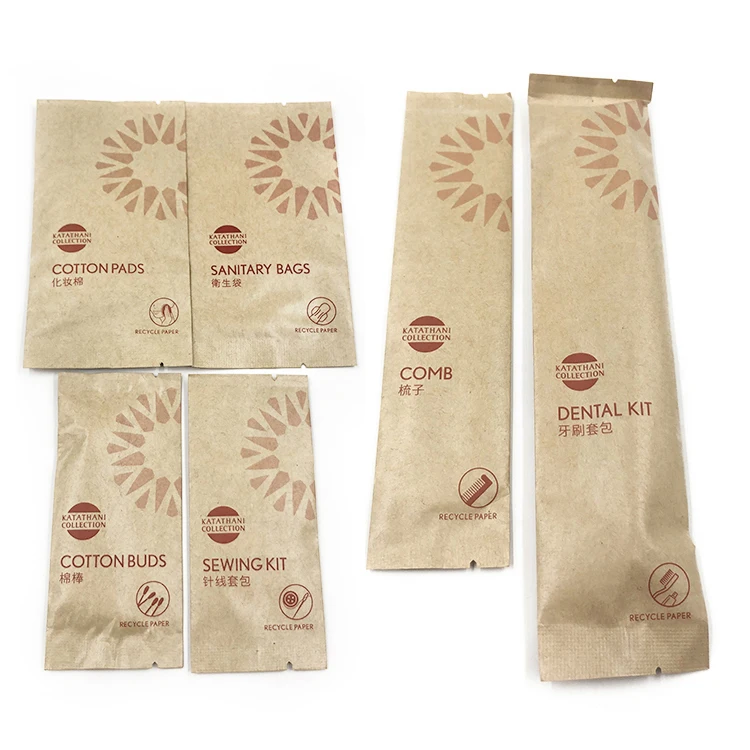 Wholesale biodegradable hotel supplies 5 star hotel amenities set with slippers and towels