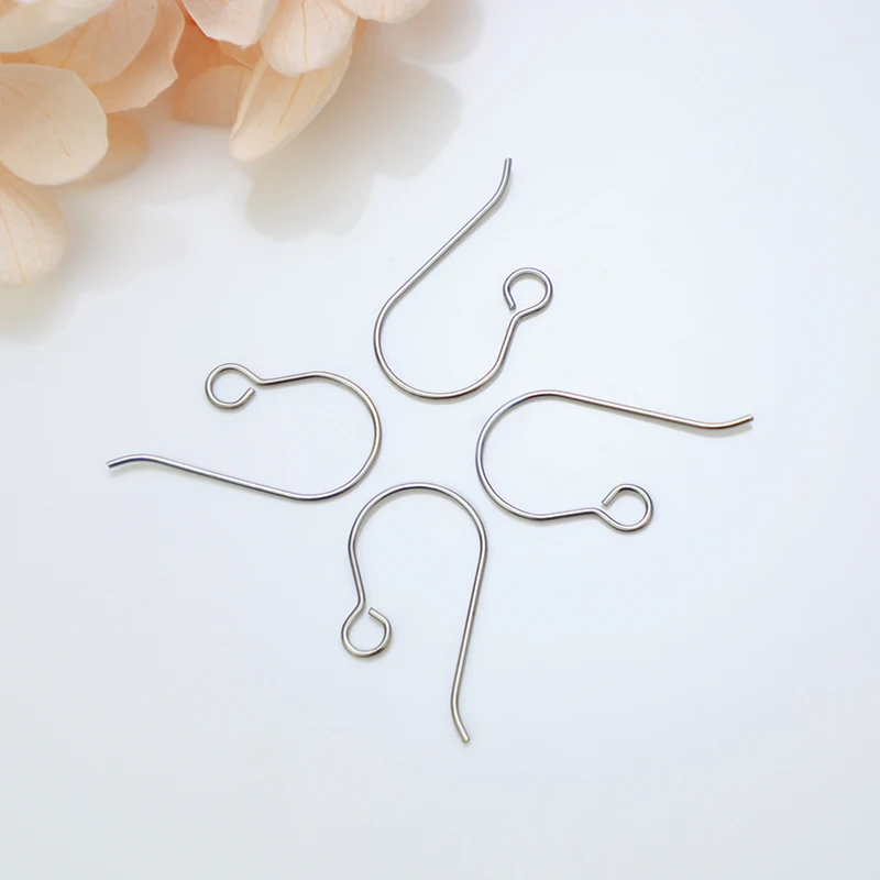 Titanium ear hook manufacturers wholesale earring wires accessories gr 23 Hypoallergenic earring hooks