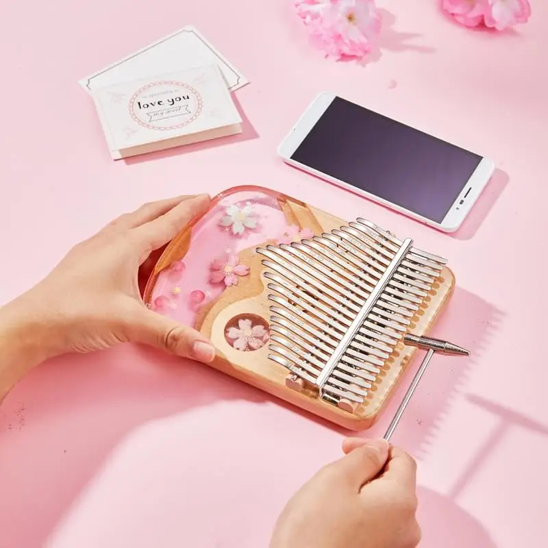 cega outdoor musical instrument resin kalimba thumb piano 17 keys