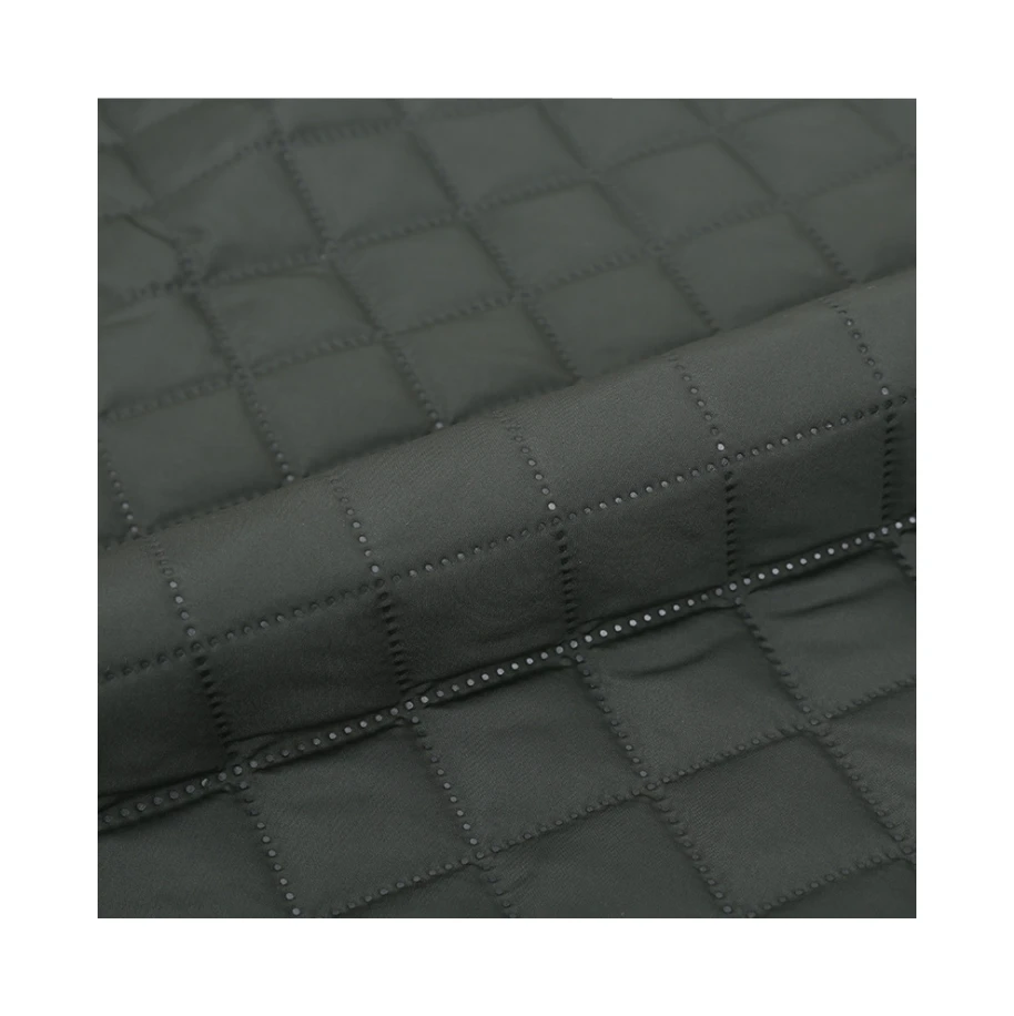 
quilted down coat fabrics / quilted microfiber jacket fabric / ultrasonic embossed fabric 