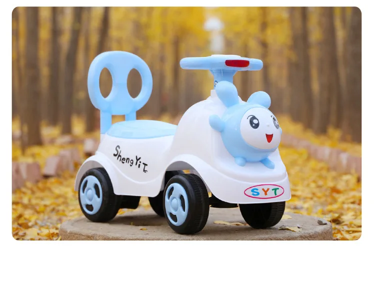 Cartoon Four-Wheeled Swing Baby Toy Car Plastic Ride-on Toy with Music and Lights Toddler Twist Car for Sale