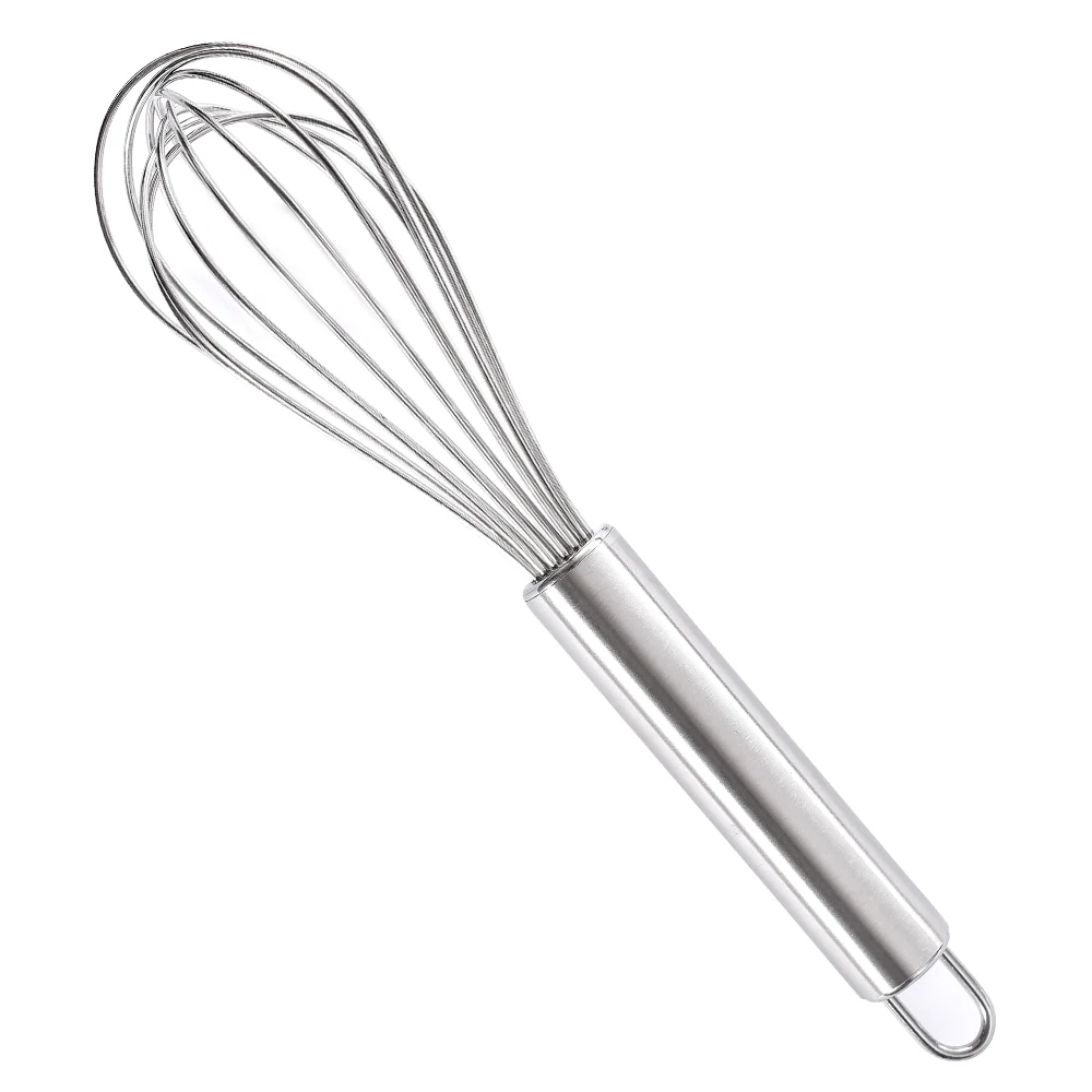 Stainless Steel Kitchen Gadgets Butter Cream Dough Mixer Bakers Whisk Household Manual Egg Beater Mini Egg Whisk