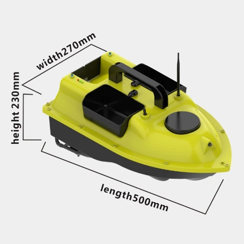 Dropshipping Price D18B GPS Outdoor Double Motors Fishing Bait Boat With 3 Bait Containers D18B GPS Bait Fishing Boat