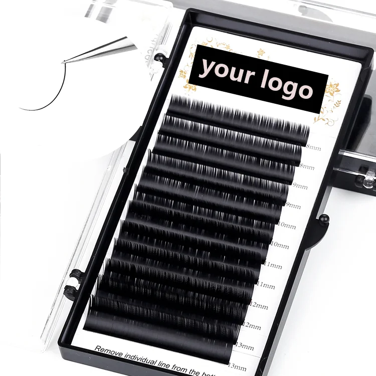 Worldbeauty D Curl Volume Eyelash Extensions Supplies Private Label Individual Eyelash Extensions Classic Individual Lash