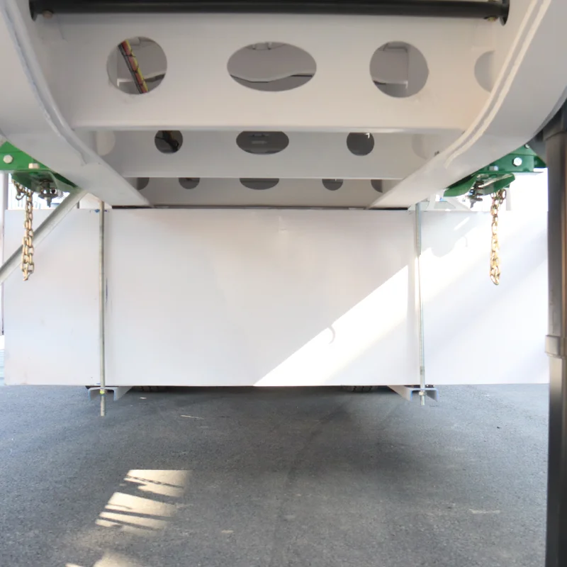 Flatbed truck trailer 40ft  High quality High strength steel raw material truck trailers for export