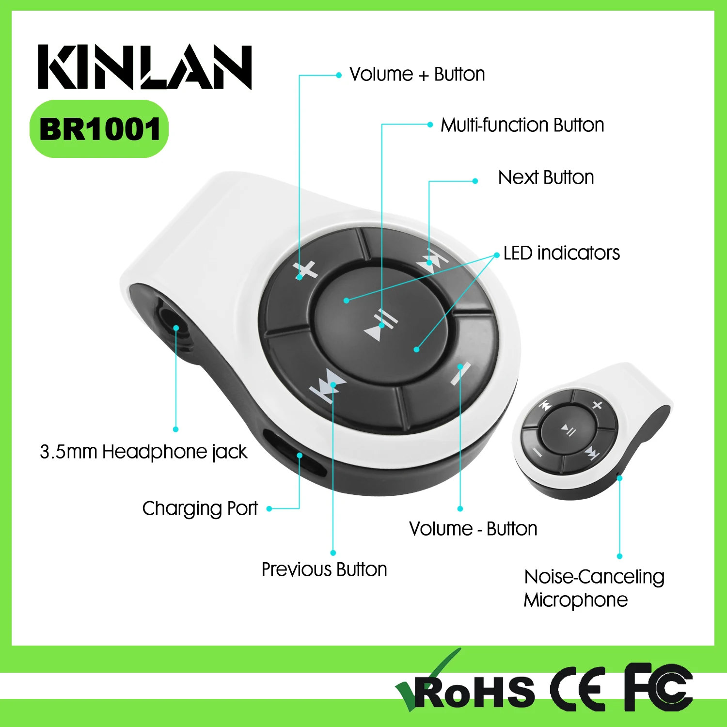 Newest Portable Bluetooth Audio Adapter Smart Bluetooth Car Kit Wireless Music Receiver Audio Adapter Wireless Receiver