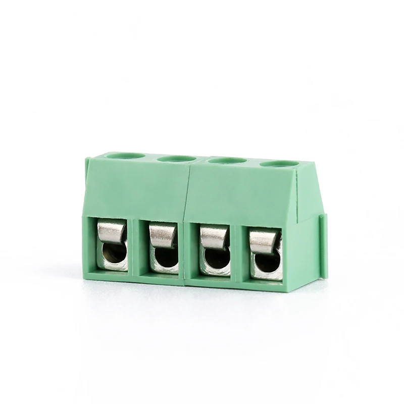 3.5mm Pitch Screw Terminal Connector 2 Pin 3 Pin Straight Copper Green PCB Terminal Blocks