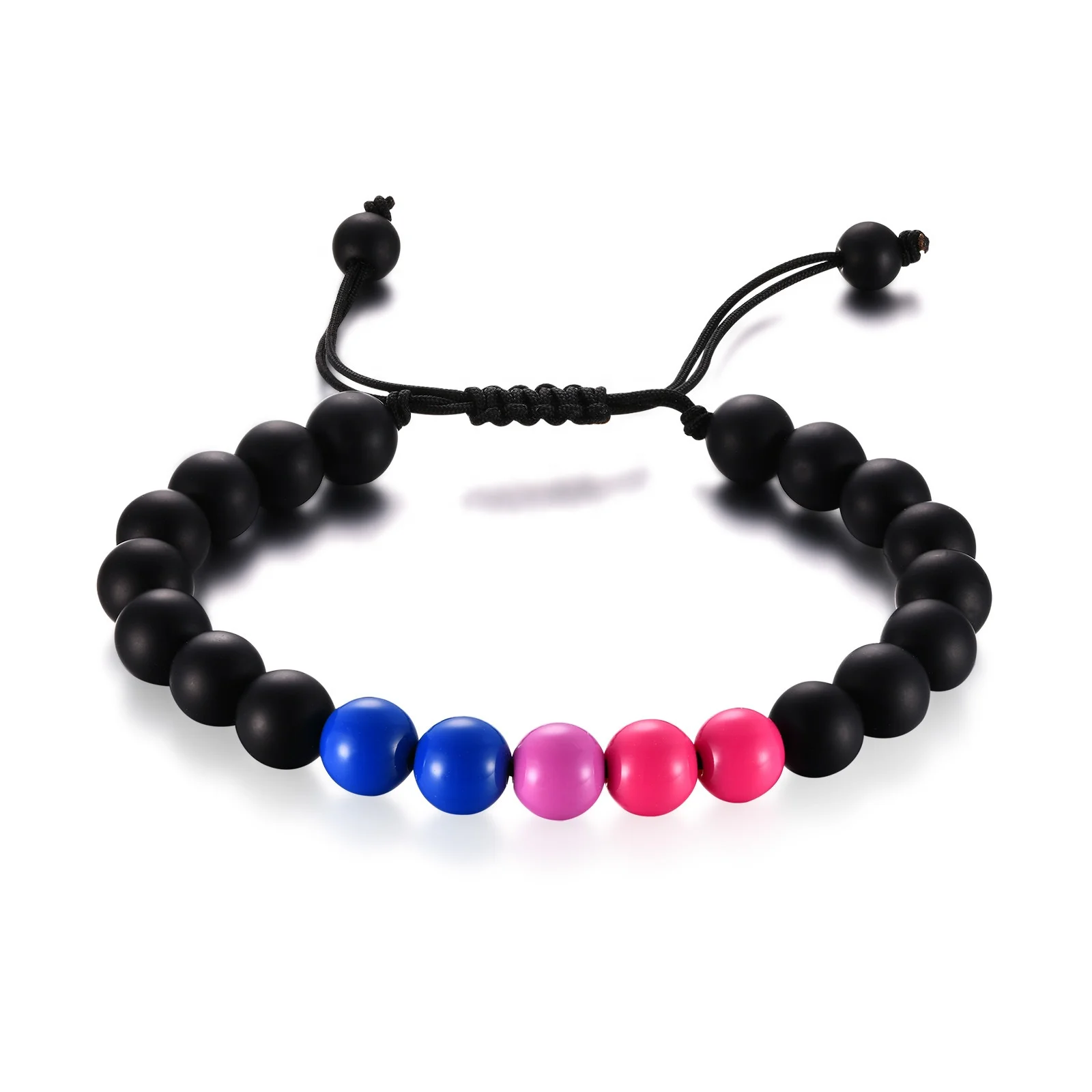 2023 Hot Wholesale String Adjustable Bracelet Stone Beads Lucky Diy Beaded Retro Couple Acrylic Carnelian Boho Jewelry Best