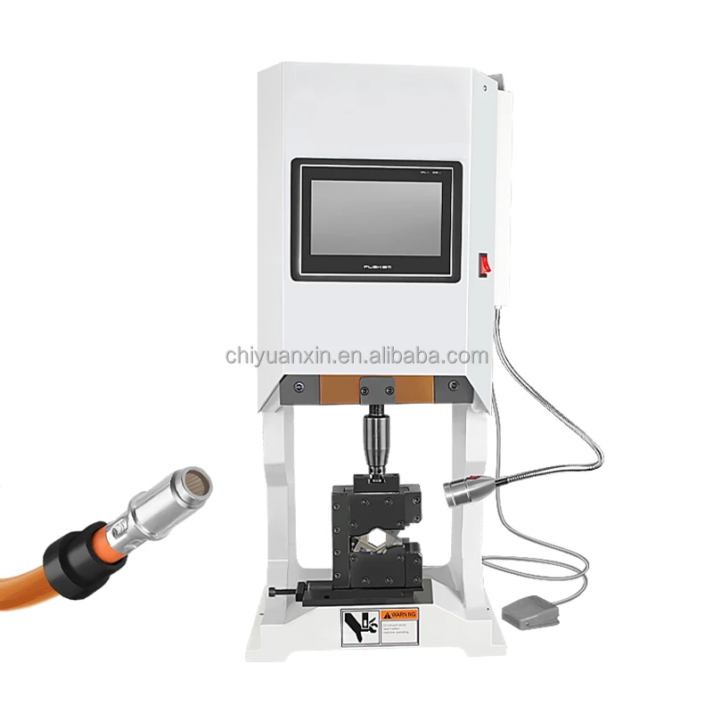 Semi-automatic servo OTP hexagonal free mold change terminal machine Intelligent touch screen terminal crimping machine