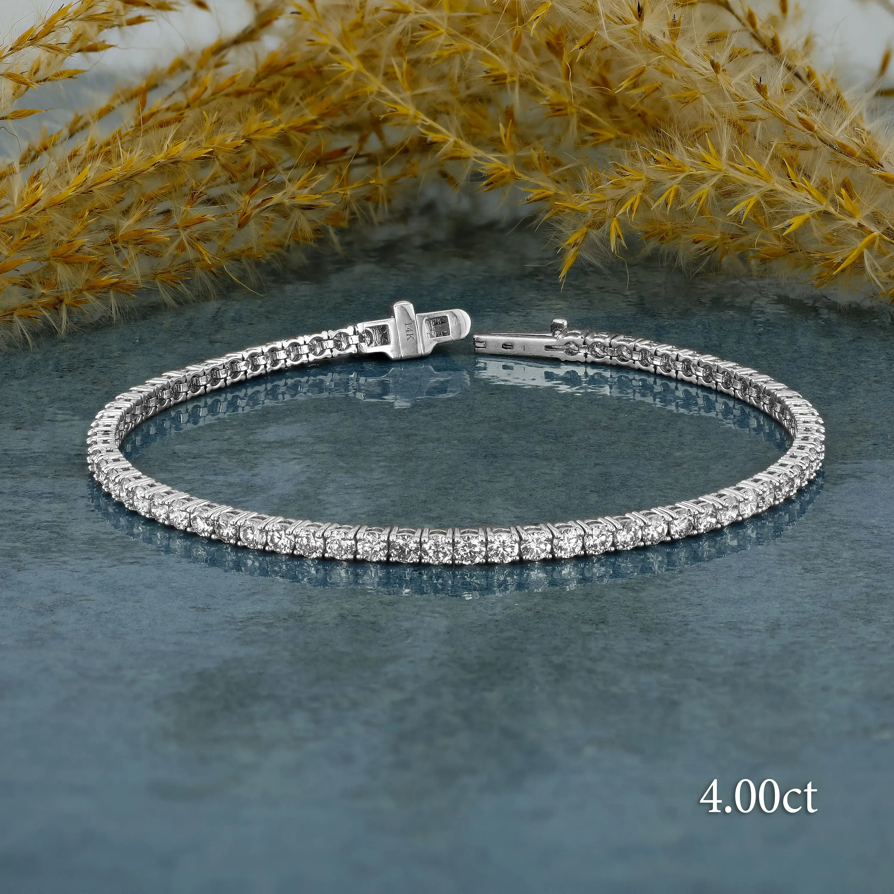 14k Diamond Tennis Bracelet 18k Gold Lab Diamond Tennis Bracelet Lab Grown Diamond Jewelry