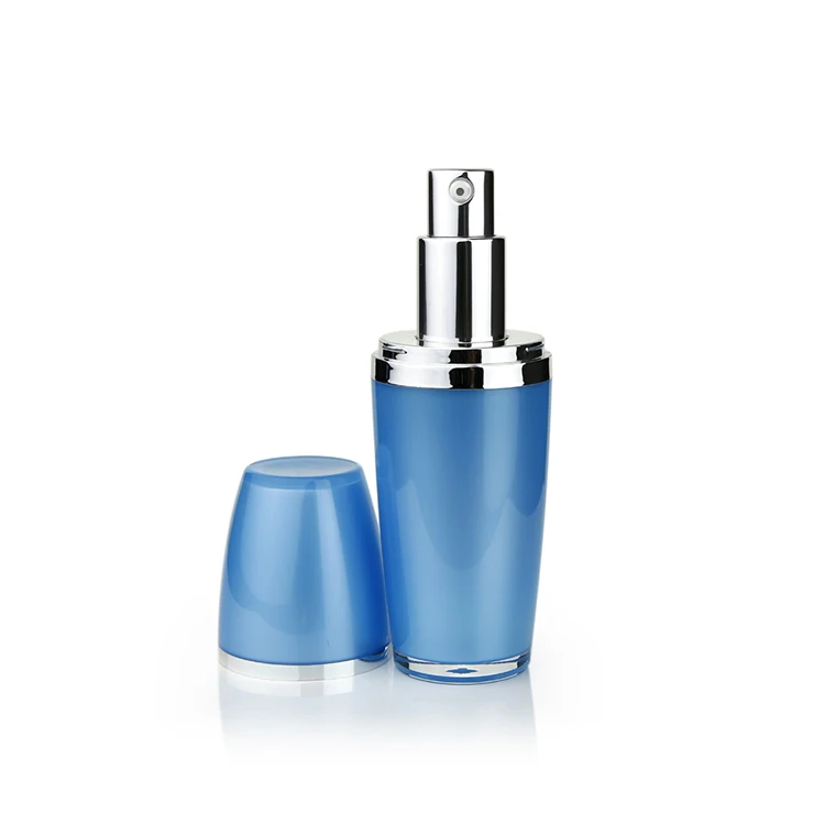 Sphere shape skin care cream jar double wall multi-capacity acrylic cosmetic lotion/serum bottle face care products packaging