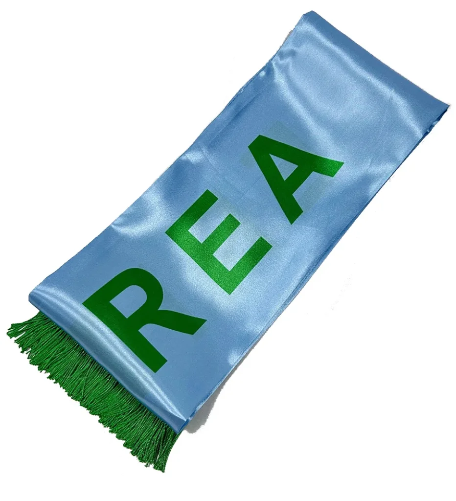 High quality online design 15 *160cm double-sided pattern custom Eritrean flag and scarf