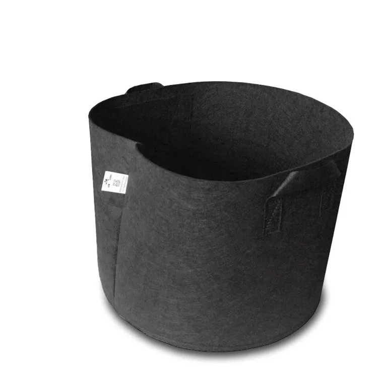 
Fabric pots with handles black big capacity fabric pots 