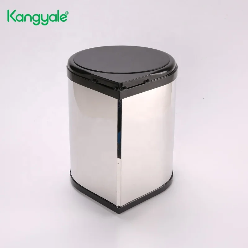 KYL E0103 China Kitchen Accessories Hardware Garbage Can Dual Stainless Steel Trash Can Cabinet Wall Mounted Dustbin
