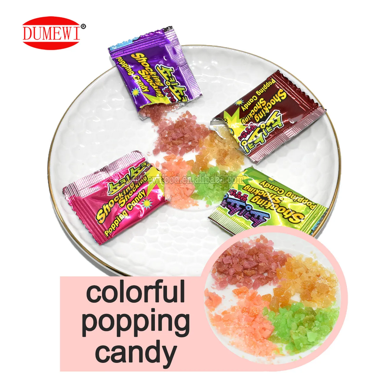 1g 20pcs mini colorful Fruity Magic Popping rock pop Candy