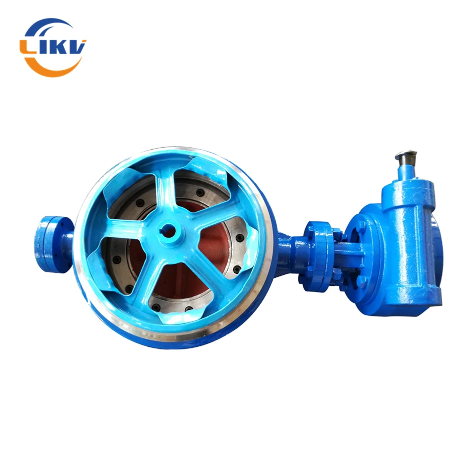 DN600 PN25 Double Triple Eccentric Cast Iron Steel Welded End Butterfly Valve Hard Seal