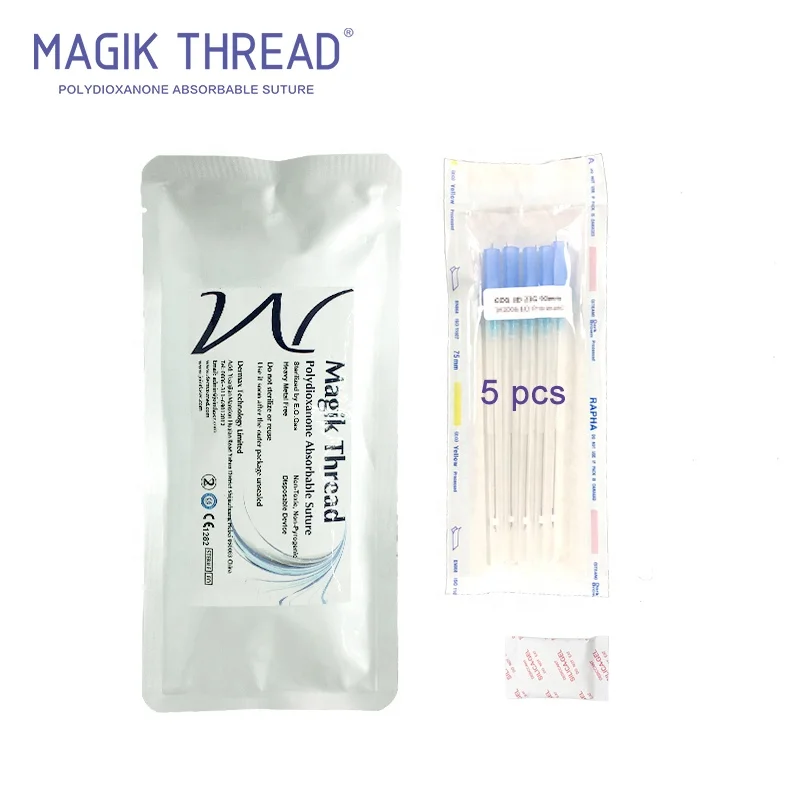 COG 3D  L Blunt 19G 100MM meso fine pdo thread lift cog roundtip coarse cannula needle for lips with pdo suture