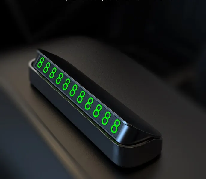 Durable and convenient number plate for car parking number