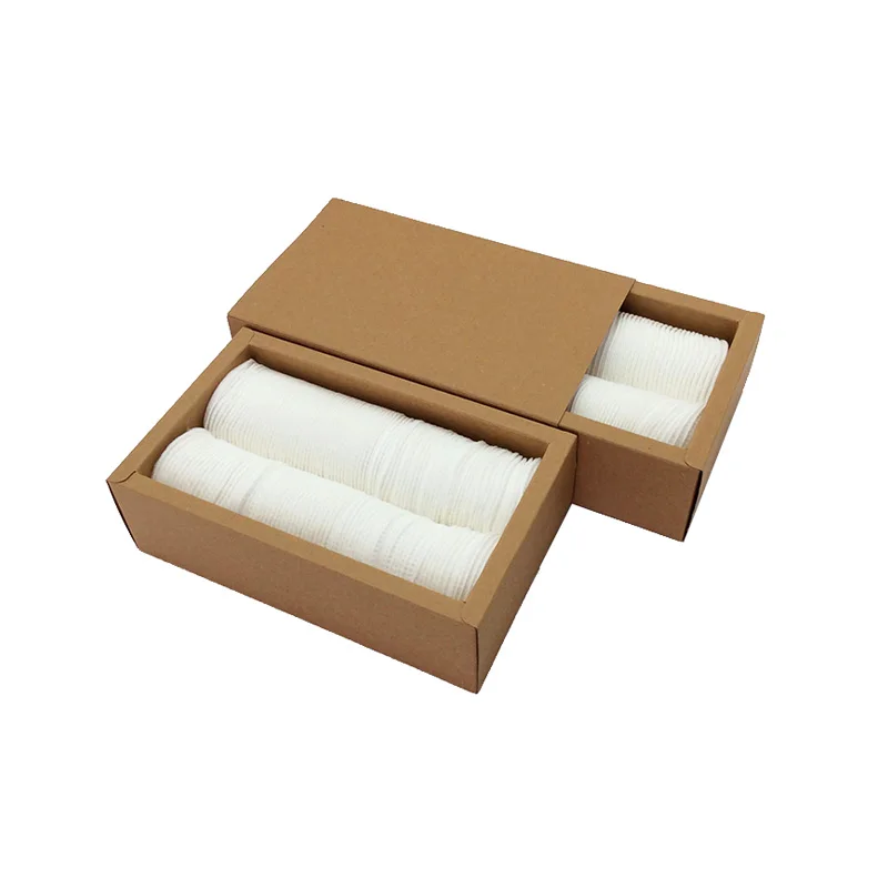 Factory wholesale all English packaging bags, makeup remover cotton wholesale, round lock edge disposable makeup cotton discs