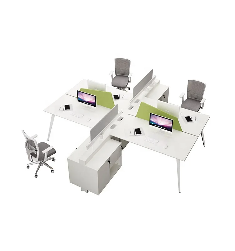 4 seater open office furniture workstation custom officeworkstation exclusive office desk