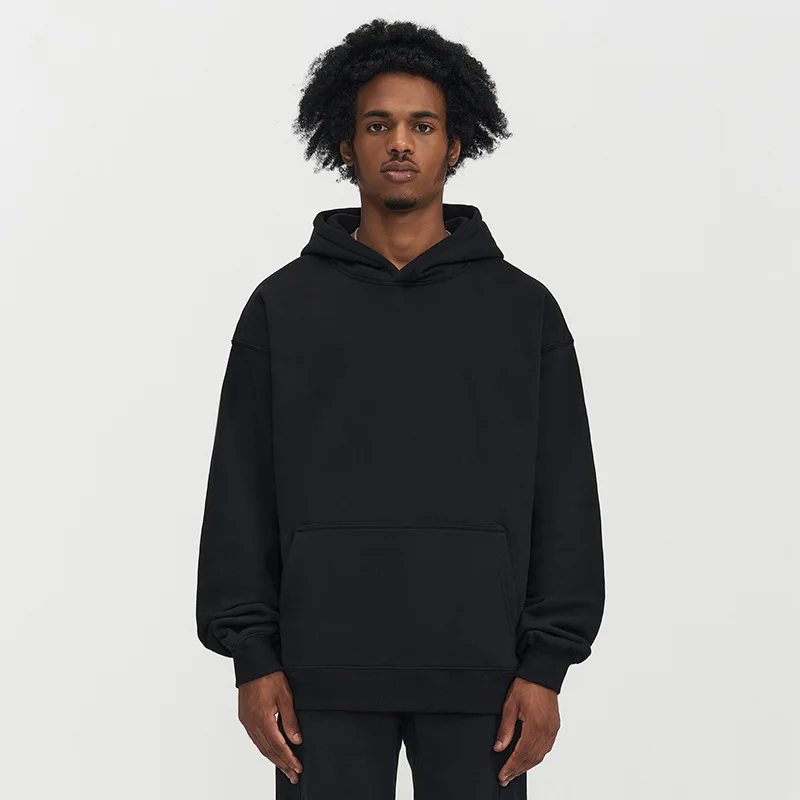 High Quality Street Wear Over Size Wholesale Hoodie Fashion Clothing Man Blank Sweatshirts Hoodies Custom Pullover Cotton OEM