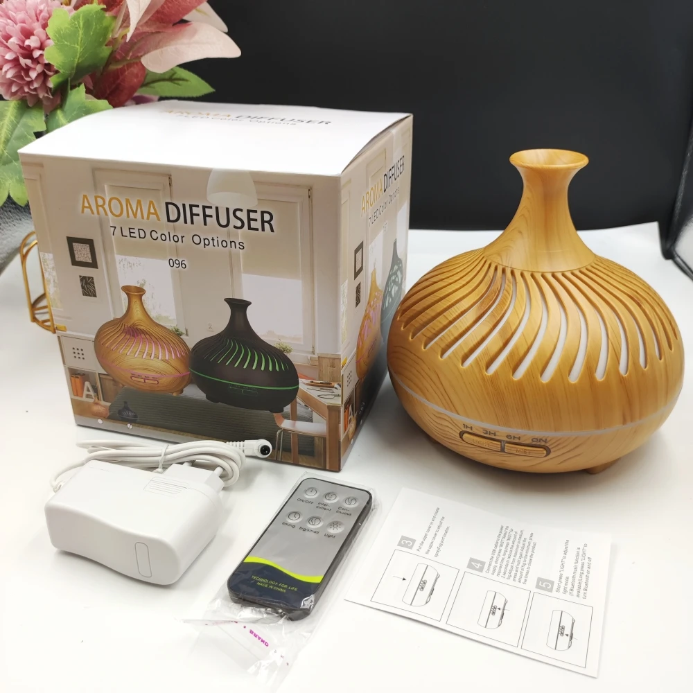 High Tech 2 In 1 Cool Mist 7 Colors Led 24V Portable Electric Ultrasonic Aromatherapy Essential Oil Humidifier for Room Office