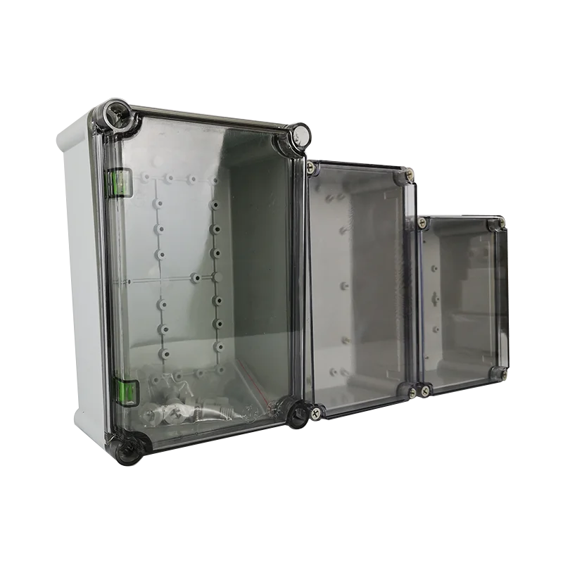 Transparent Cover Plastic Screw Waterproof Junction Box Outdoor Instrumentation Distribution Box Terminal Ip67