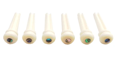 Wholesale Price 100% Pure Bone Abalone Bridge Pins Guitar Bridge Pins