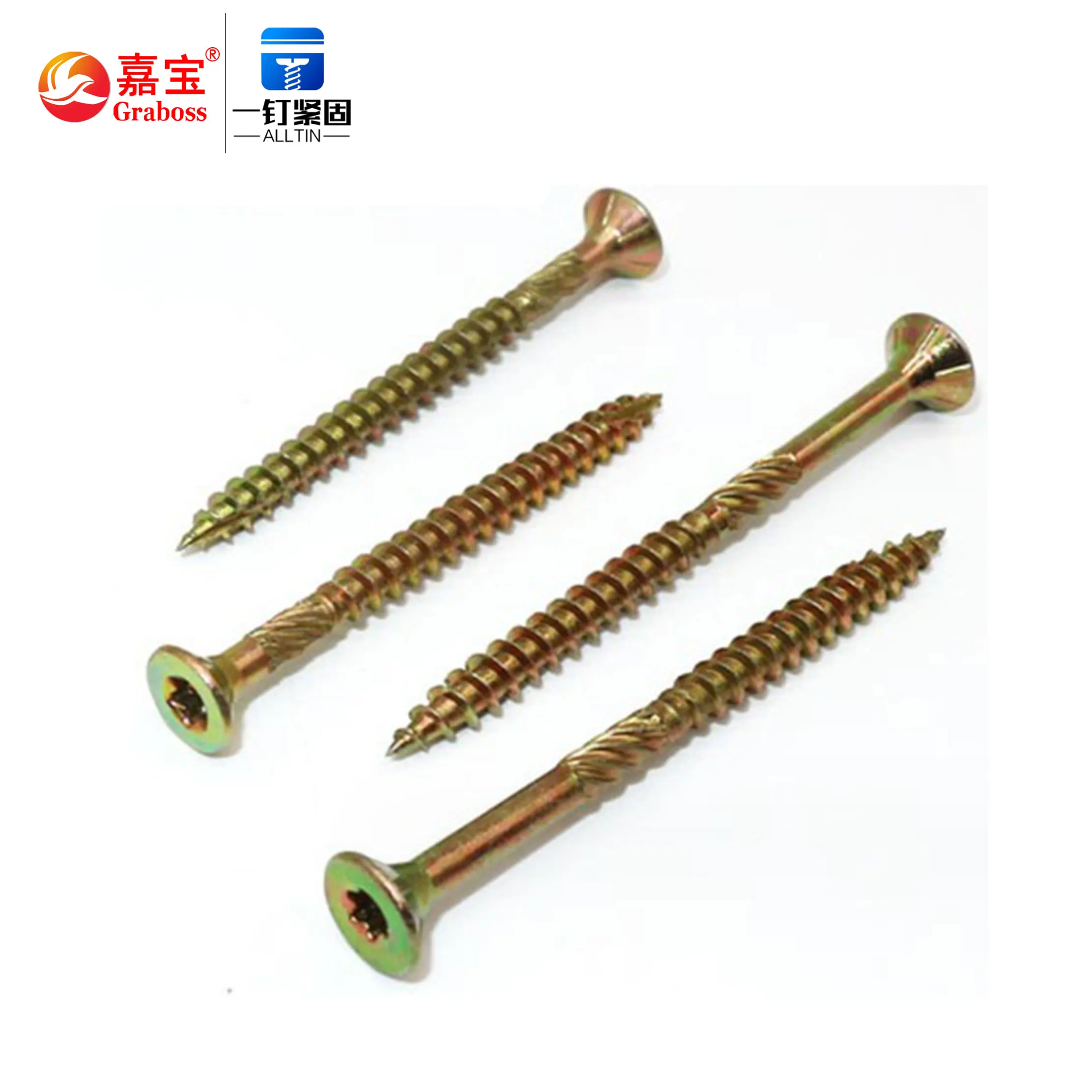 Stainless Steel M4-M8 zinc plated countersunk torx chipboard screw self tapping screw wood screws