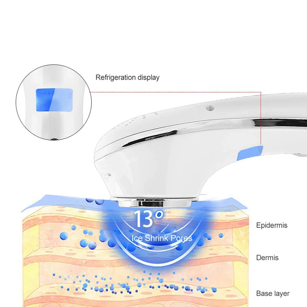 KMD Beauty Products Handheld Hot Cold Facial Hammer Multifunctional Wrinkle Removal Skin Care Ice Cooling Facial Massager