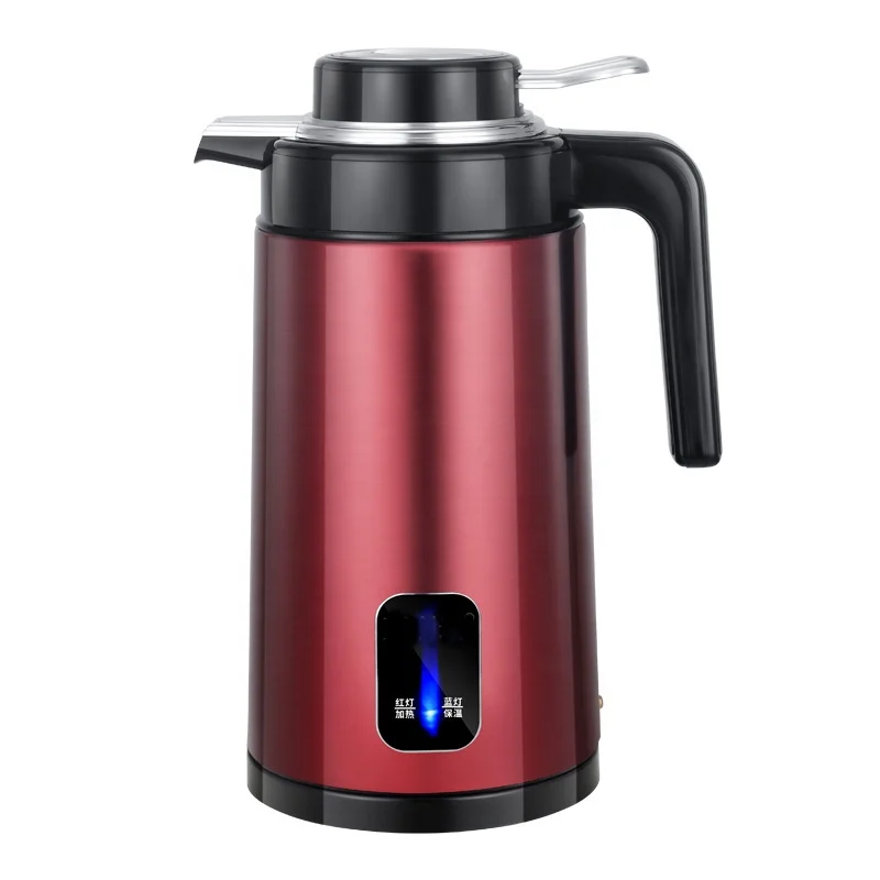 Stainless Steel Electric Kettle Double Anti-Ironing Kettle Electric Water Kettle LED Indicator Electric Bottle Heaters