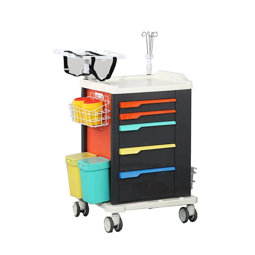YFS-002 (1)Medical Luxury Emergency Trolley