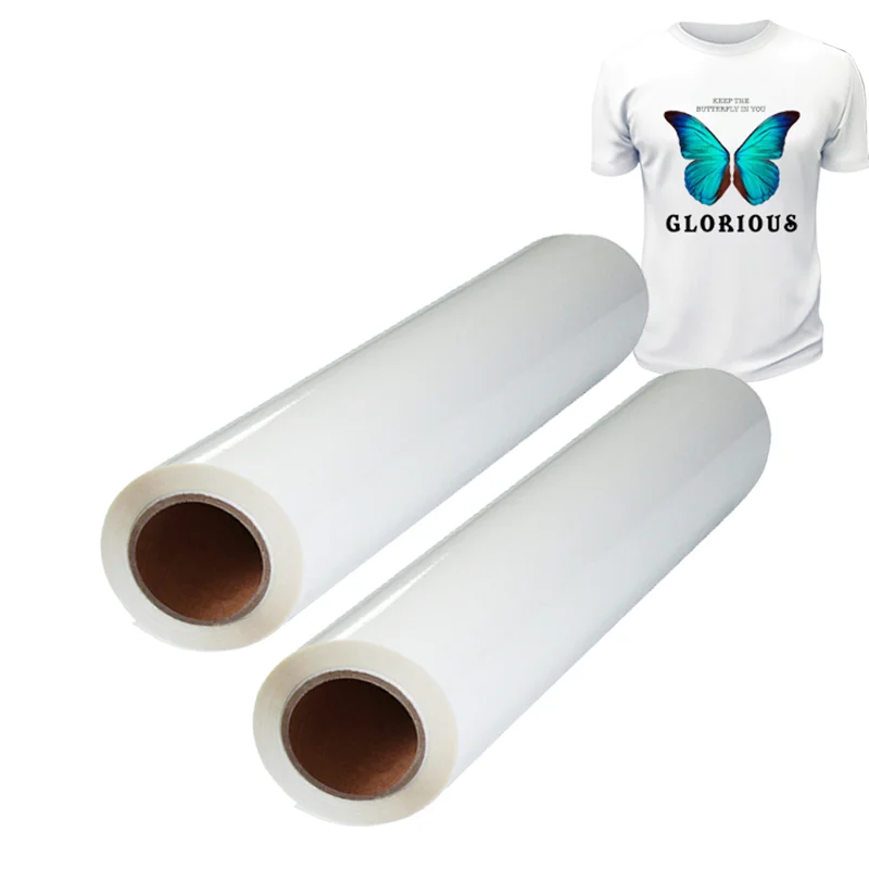 High Quality T Shirt Design Printing Vinyls PET DTF Film Heat Transfer PET Film for DTF Printing on Clothing