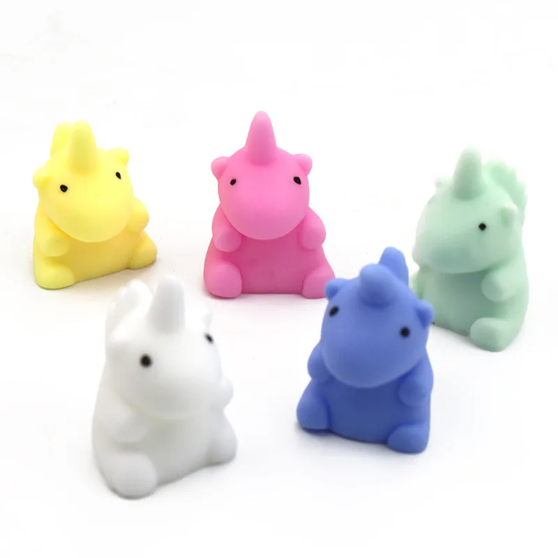 2024 Hot Sale Mochi Mini Cute Kawaii Soft Squeeze Toy Animal Shape Squishy Fidget Toys For Kids