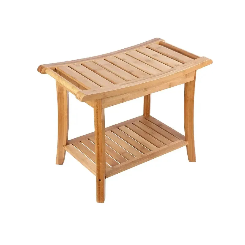 wholesale high quality shower bench chair wood shower seat bath stool for bathroom
