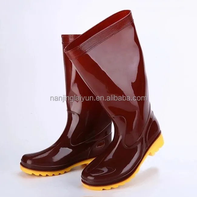 Мужские высокие резиновые сапоги, Нескользящие, износостойкие, для улицы, водонепроницаемая обувь