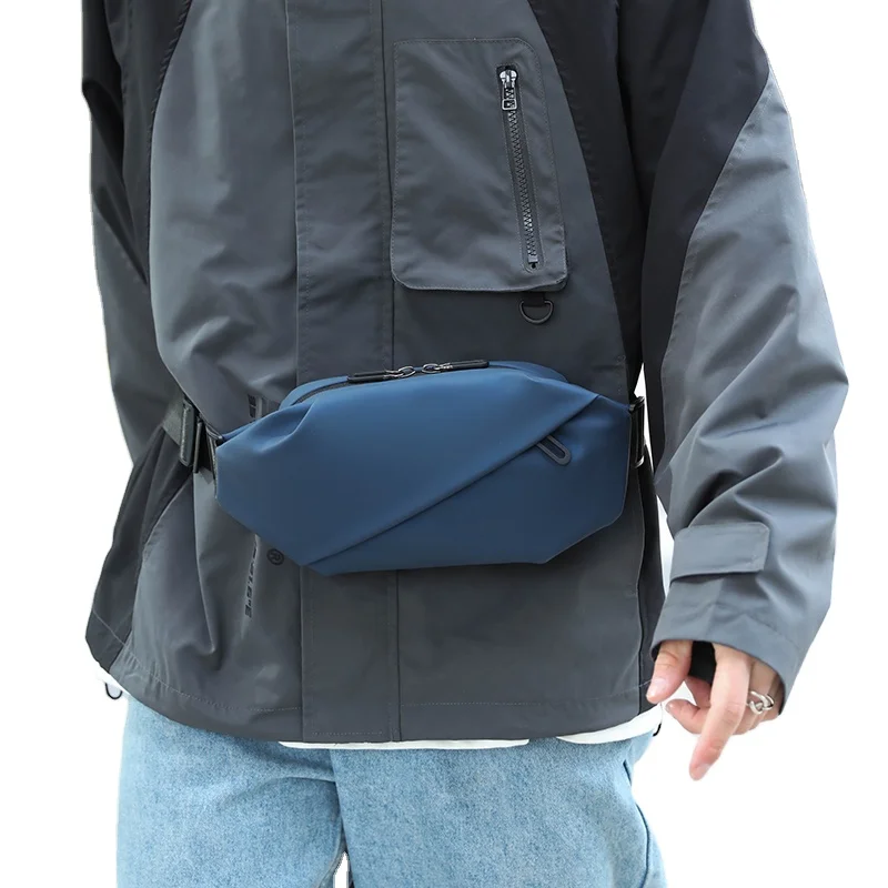 wholesale customized logo colorful waterproof travel men crossbody shoulder bag sport chest bag