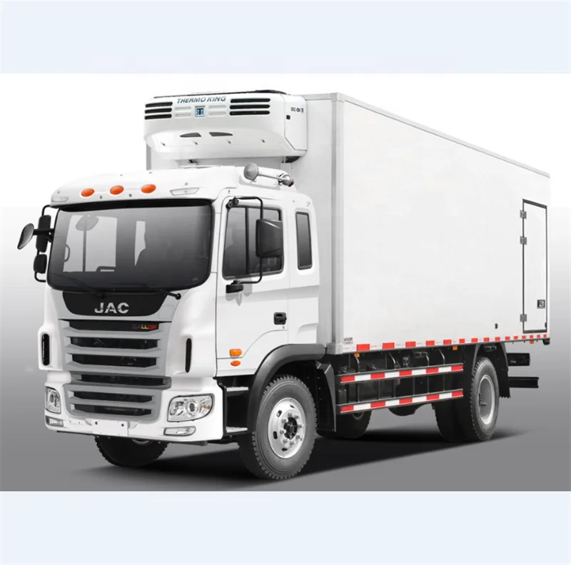 9.6m long freezer box body JAC refrigerator truck price