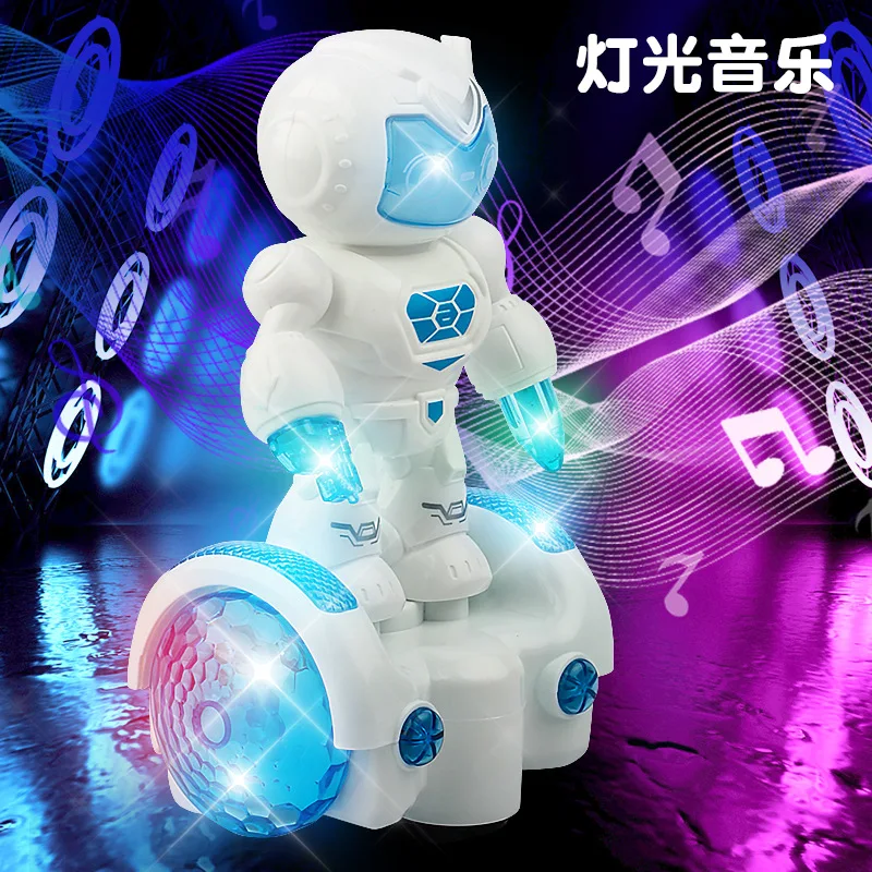 2024 New Design Kids Education Play Police Smart Robotic Arm Light Music Walking Electric Dancing Robot