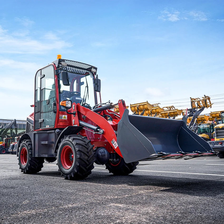 LUYU Official 908C 0.8 Ton Mini Articulated Wheel Loader with High Quality