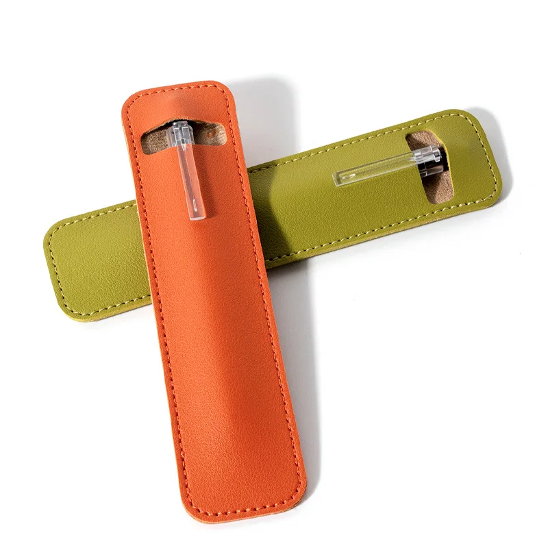 OEM Custom size double-sided flannel microfiber suede drawstring pocket pen storage Multicolor printed pen case