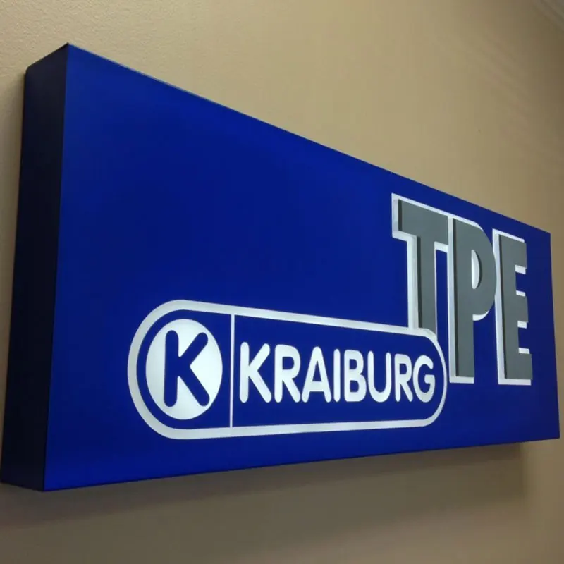 Store Restaurant Led Illuminated Sign Led Light Box Logo Display Advertising Board