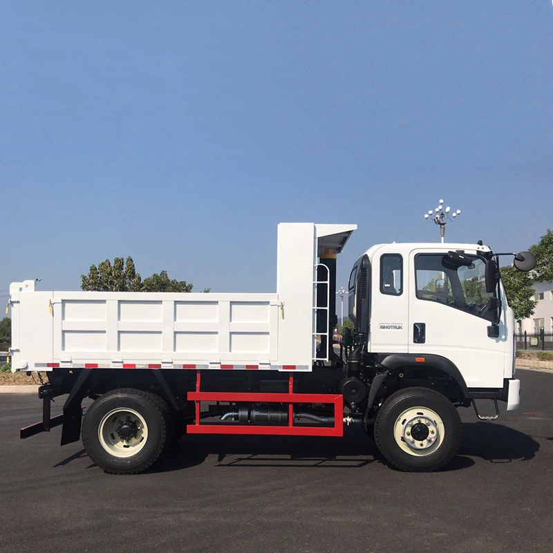 Sinotruk 5-10 ton 4x2 3-4m 120HP Mini Dump Truck 4x4 full drive light dump truck for sale